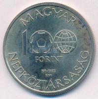 1985. 100Ft alpakka "Labdarúgó Világbajnokság 1986. - Mexikó térkép" T:BU