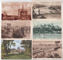 10 db RÉGI magyar képeslap vegyes minőségben: Budapest és Visegrád