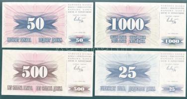 Bosznia-Hercegovina / Muszlim Köztársaság 10 klf modern bankjegy benne "novcsani bon" T:I