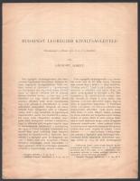 Gárdonyi Albert: Budapest legrégibb kiváltságlevele. (Különlenyomat a "Turul" 1910. évi 2....