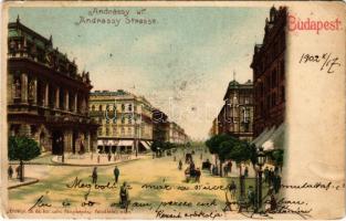 1902 Budapest VI. Andrássy út, Opera. litho (EK)