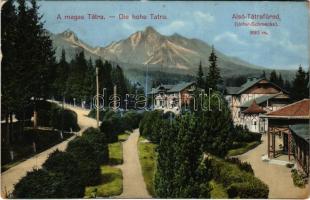 1914 Alsótátrafüred, Unter-Schmecks, Dolny Smokovec (Magas-Tátra, Vysoké Tatry); (ragasztónyom / glue marks)