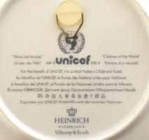 Villeroy&Boch ,, Children of the World" emlék porcelán tál, dobozában, hibátlan, jelzett d:...