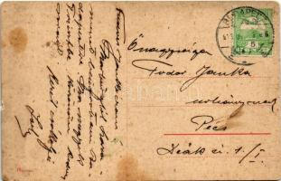 Budapest I. Tabán, Királyi vár, Döbrentei tér, Purgo, Szt. Gellért szobor. W.L. (?) 19. (fl)