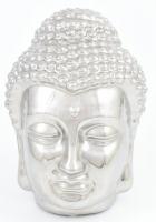 Buddha fej, kerámia, jelzés nélkül, hibátlan, m: 23cm