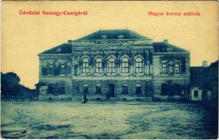 1907 Csurgó (Somogy), Magyar Korona szálloda. W.L. 534. (EK)