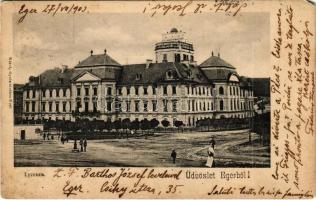 1903 Eger, Lyceum. Károlyi Gyula kiadása (EB)
