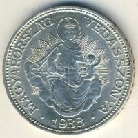 1933. 2P Ag "Madonna" T:2 kis k.