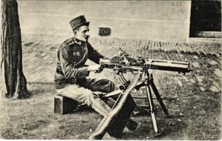 Üdvözlet a szentendrei géppuskásoktól. Özv. Goldstein Mórné kiadása / WWI Austro-Hungarian K.u.K. military, machine gun unit from Szentendre (EK)