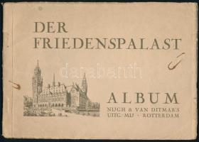 cca 1910-1920 Der Friedenspalast (Béke Palota, Hága), album fekete-fehér képekkel, sérült papírkötésben