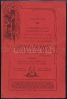 1907 A Nagyváradi Kir. Kath. Jogakadémia juniálisának meghívója, hajtott