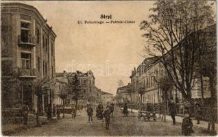 1916 Stryi, Stryj; Ul. Potockiego / Potocki Gasse / street (Rb)