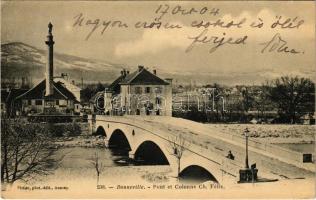 1904 Bonneville, Pont et Colonne / bridge (EK)