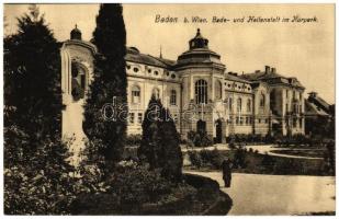 Baden bei Wien, Bade-und Heilanstalt im Kurpark / spa, bath