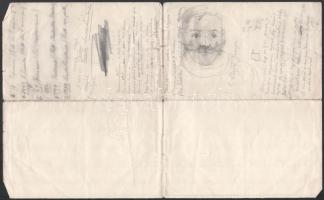 1923 Kézdi Kovách Elemér (1898-1976) festőművész nevére szóló igazolás a Orsz. Magy. Kir. Képzőművés...