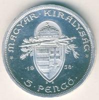 1938. 5P Ag "Szt.István" T:2 kis ph