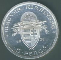 1938. 5P Ag "Szt.István" T:2 kis ph.