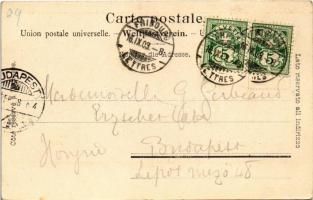 1903 Fribourg, Pont suspendu / suspension bridge