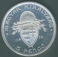 1938. 5P Ag "Szt.István" T:2 kis ph.