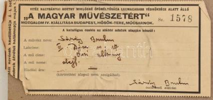 Sárdy Brutus (1892-1970): Őszi alkony, 1940. Olaj, vászon, kartonon. Jelzett. Kiállítva: Vitéz Nagyb...