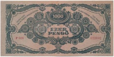 1945. 1000P "MNB" bélyeggel T:I,I-
Adamo P22e