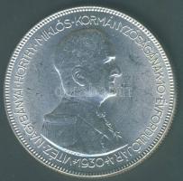 1930. 5P Ag "Horthy jobbra" T:2/3+