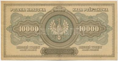 Lengyelország 1922. 10.000M "E 1376161" T:III kis folt
Poland 1922. 10.000 Marek "E ...