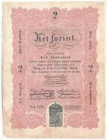 1848. 2Ft Kossuth bankó DM 26663 T:III restaurált / Hungary 1848. 2 Forint Kossuth banknote DM 2663 C:F restored  Adamo G105