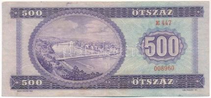 1969. 500Ft "E 447 008960" T:III 
Adamo F40