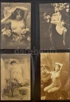 Kb. 136 db MODERN motívum képeslap albumban: erotikus meztelen Pin-up lányok / Cca. 136 modern motive postcards in an album: erotic nude Pin-up girls
