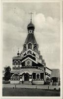 1938 Ungvár, Uzshorod, Uzhhorod, Uzhorod; Pravoslavny kostel / Görögkeleti templom / Othodox church + 1938 Ungvár visszatért So. Stpl