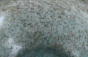 Barovier & Toso nagyméretű üveg asztali kínálótál, jelzett, kis kopásnyomokkal, d: 32 cm