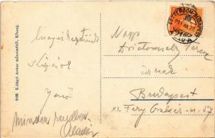 1939 Piliscsév, Csév; Római katolikus templom + "ESZTERGOM-BUDAPEST 218" vasúti mozgóposta