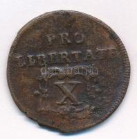 1705. X Poltura Cu "II. Rákóczi Ferenc" (8,07g) T:3 ph. Hungary 1705. X Poltura Cu "F...