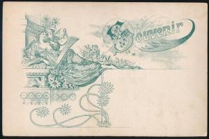 cca 1900 Elegáns hölgy legyezővel, keményhátú fotó, díszes hátoldallal, 14x10 cm