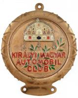 ~1990. Királyi Magyar Automobil Club Br autójelvény hiányos zománcozással, műgyantás koronával, nem saját tokban (102x84mm) T:2