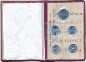 1987. 2f-20Ft (10xklf) forgalmi sor csokoládébarna műbőrtokban T:1
Adamo FO20.1