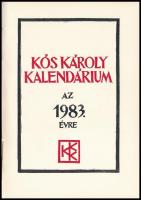 1983 Kós Károly kalendárium az 1983. évre. Bp., 1983., Kós Károly Baráti Kör. Kós Károly 12 egészold...