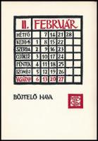 1983 Kós Károly kalendárium az 1983. évre. Bp., 1983., Kós Károly Baráti Kör. Kós Károly 12 egészold...