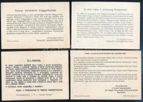 cca 1960 4 db takarékossági jutalomjegy