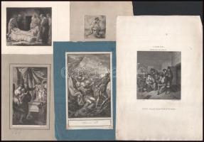 cca 1789-1860 30 db klf. rézmetszet, klf. méretekben, részben foltos. Érdekes, átnézésre érdemes any...