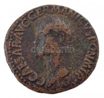 Római Birodalom / Róma / Caligula 37-38. As Br (9,82g) T:3 Roman Empire / Rome / Caligula 37-38. As Br C CAESAR AVG GERMANICVS PON M TR POT / VESTA - S - C (9,82g) C:F RIC I 38.