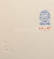 Herendi Apponyi mintás lapos tányér, kézzel festett, jelzett, hibátlan, d: 25,5 cm
