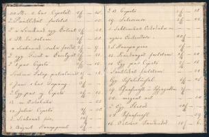 1832 Pozsony (Pressburg, Bratislava) kézzel írt számadás, bekötött füzetben