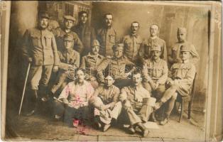 1916 Osztrák-magyar katonák krasznojarszki fogságban / WWI Austro-Hungarian K.u.K. military, group of prisoners of war in Krasnoyarsk. photo (EB)