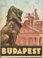 1940 Budapest Kalender, kalendárium heti naptárral, sok illusztrációval, német nyelven, gyűrűs kötésben, 25x18,5 cm