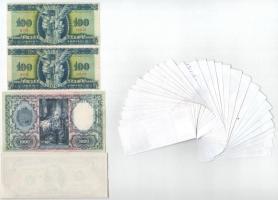 2006. "60 éves a Forint" sorszámozott emlékív az 1946-os 100 Forintos mintájával (2x) + 20...