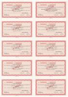 Debrecen 1995. "Debreceni Hús Részvénytársaság" 100db törzsrészvénye összesen 1.000.000Ft-...