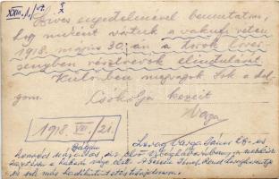 1918 Osztrák-magyar katonák nézik a török lóversenyben résztvevők elindulását / WWI Austro-Hungarian...