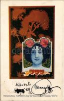 1898 (Vorläufer) Stilistisches. XXXIII/3. Wiener Künstler-Postkarte Druck und Verlag Philipp & Kramer. Art Nouveau s: Josef Hoffmann